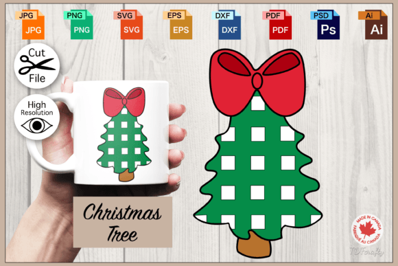 Checkered Christmas Tree: Festive Illustrations Review