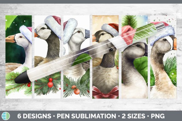 Christmas Barn Goose Pen Wraps: Fresh Illustrations