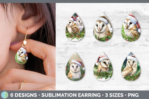 Christmas Barn Owl Teardrop Earring Su: A Fresh Illustrations Review