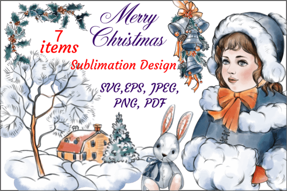 Christmas Collection Ornament Clipart: Festive Illustrations