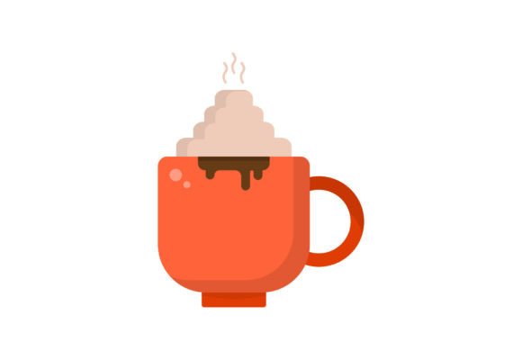 Christmas Cup Drink Vector SVG: Festive Illustrations for Branding