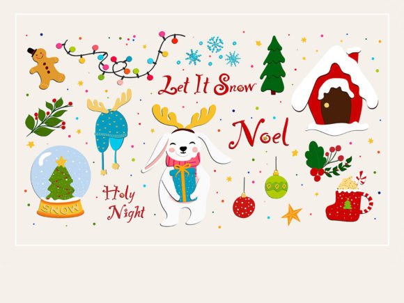 Christmas Cute Bundle SVG: Festive Illustrations for Crafters