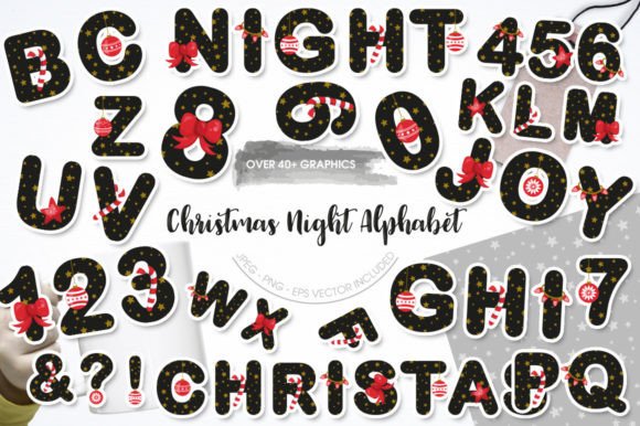 Christmas Night Alphabet: A Designer's Review for Holiday Projects