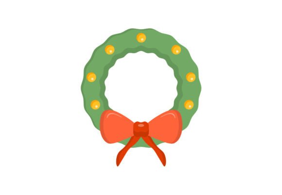 Christmas Wreath Clipart SVG: Festive Illustrations