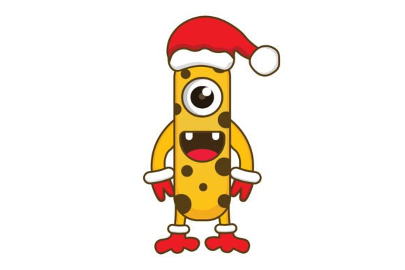 Cute Vector Cartoon Monsters Christmas: Festive Illustrations