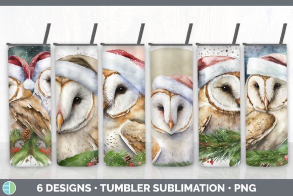 Review: Christmas Barn Owl Tumbler Sublimation B for Embroidery