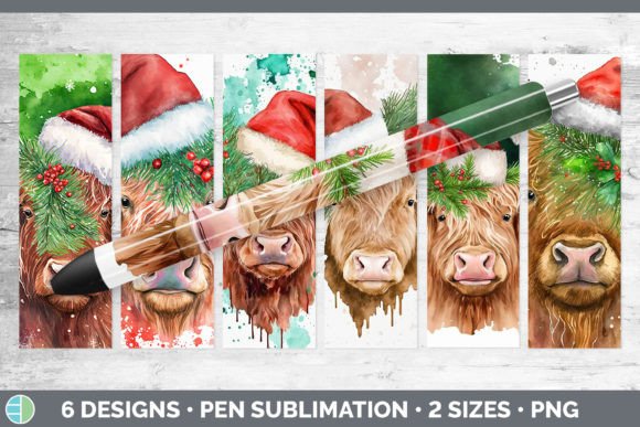 Review: Christmas Highland Cow Pen Wraps Epoxy Design