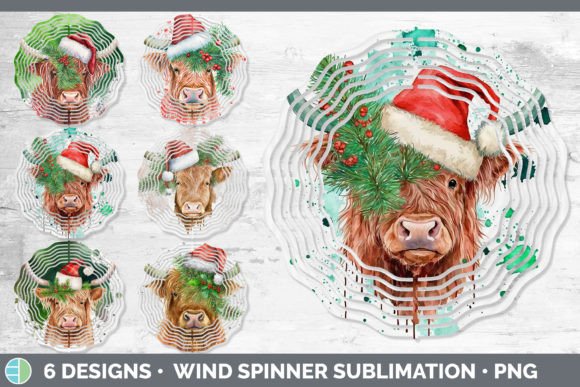 Review: Christmas Highland Cow Wind Spinner Design